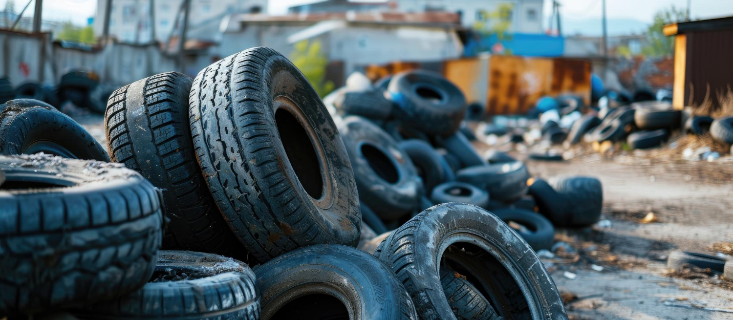 Used tyre rubber scrap