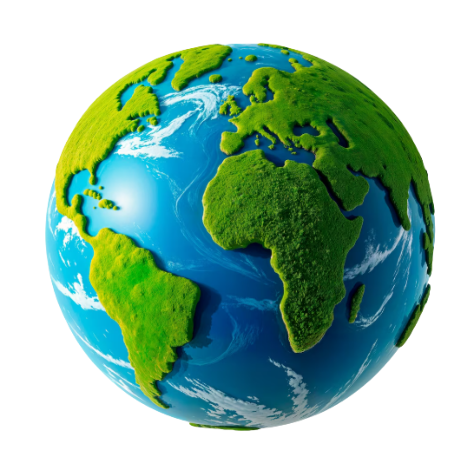 Green sustainable Earth globe